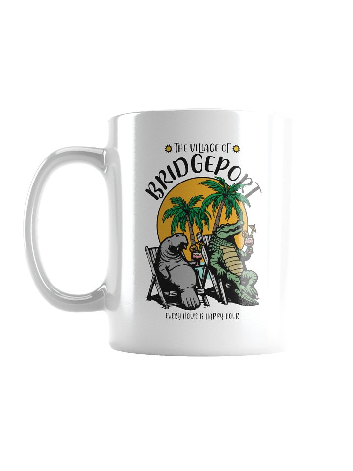 The Village of Bridgeport TV Florida USA Fun Manatee Alligator Design Coffee Mug product image (2)
