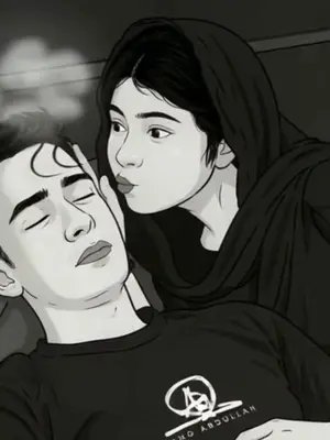 She thought I was sound asleep, but I was just waiting for the right moment! 🤫❤️ That sudden hug at the end always wins! 🥰✨  Watch till the end for the cutest couple transition! Tag your favorite person who does this! 👇👇 #couplegoals #cuteanimation #romantictwist #midnightthoughts #lovehurts 