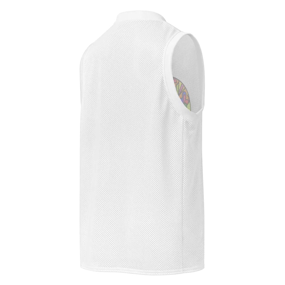 Psychedelic Swirls All-Over Basketball Jersey - Wave at Sunset product image (2)