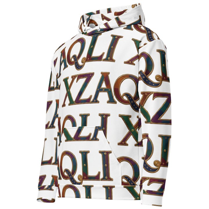 XZAQLI Ivory Monogram Hoodie product image (2)