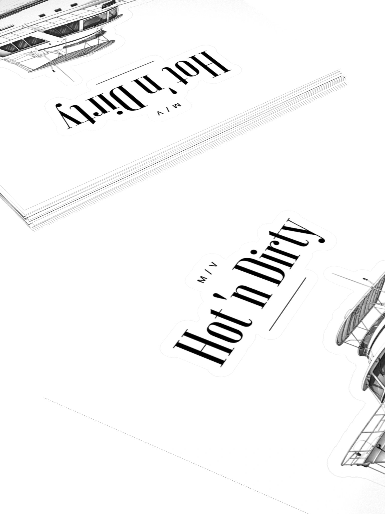 M/V Hot 'n Dirty Boat Sticker product image (8)
