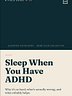 Sleep When You Have ADHD