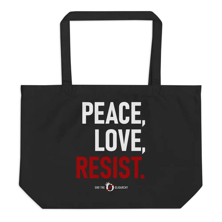 Peace, Love, Resist Tote Bag product image (1)