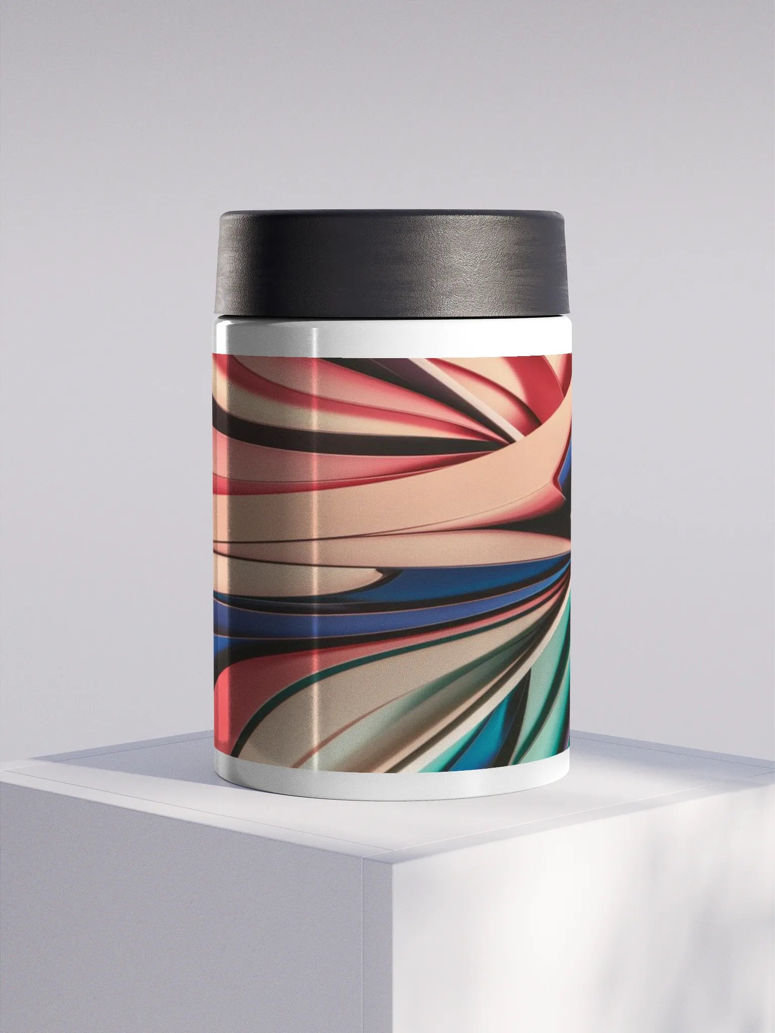 Graphic Grove Insulated Stainless Steel Koozie - Multicolour Abstract Design product image (1)