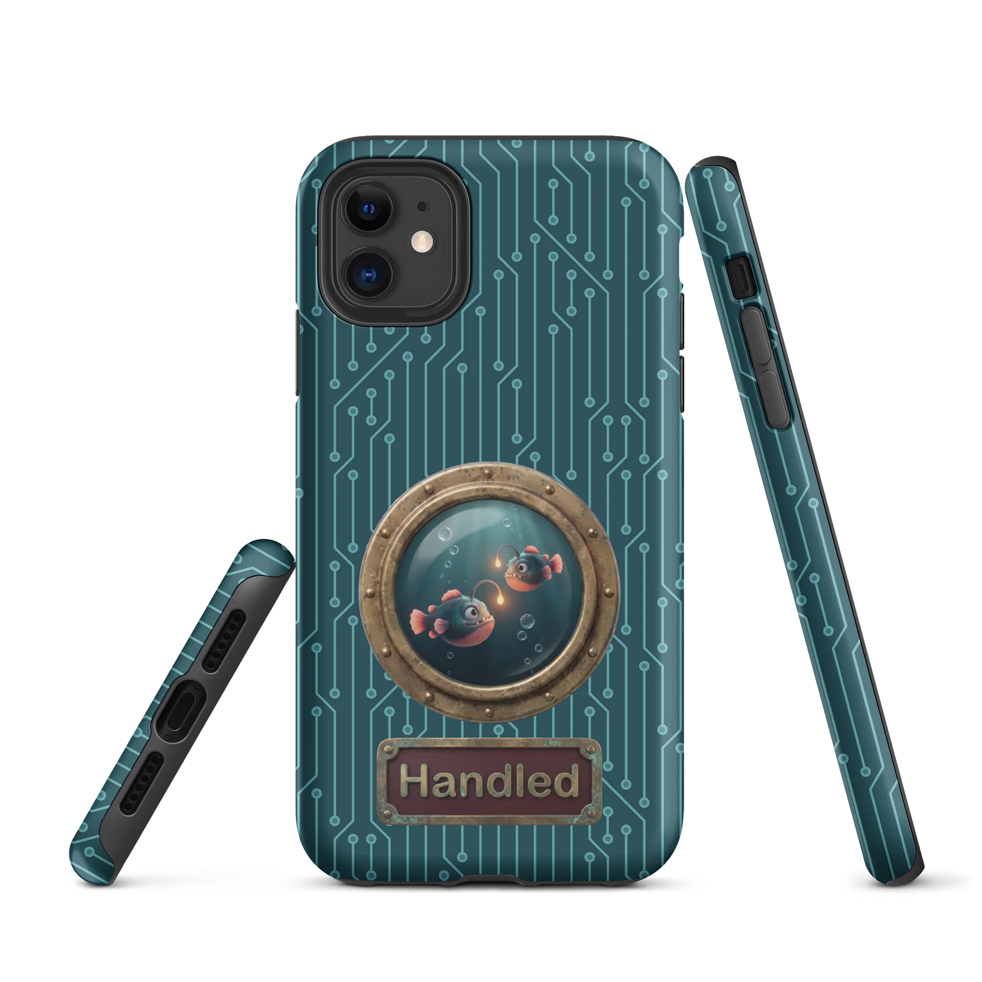 Handled anglerfish tough phone case for iPhone product image (1)