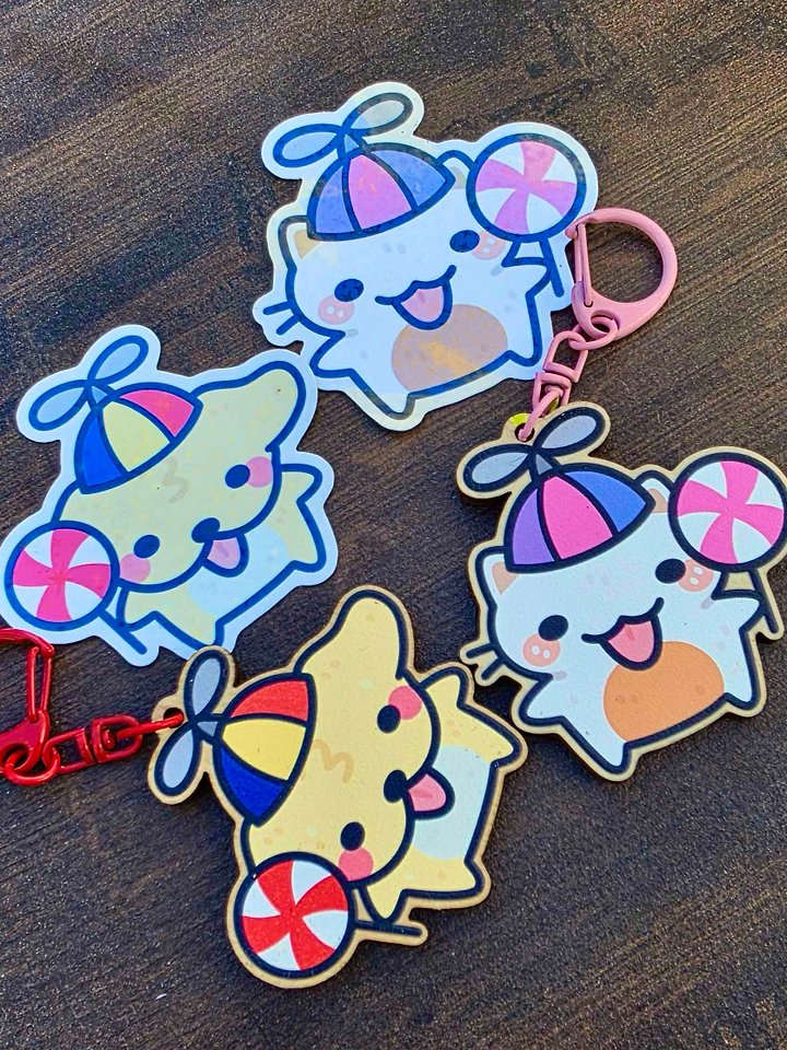 Silly Suni & Luna Sticker/Keychain Bundle product image (1)