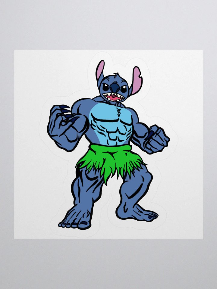 Stitch X Hulk Kiss Cut Sticker product image (3)