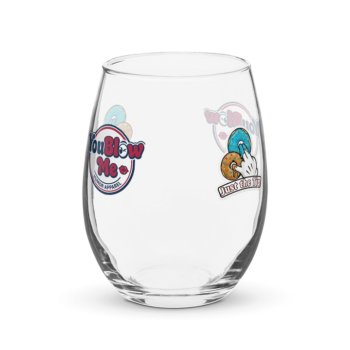 Just The Tip - Custom Stemless Wine Glass product image (2)