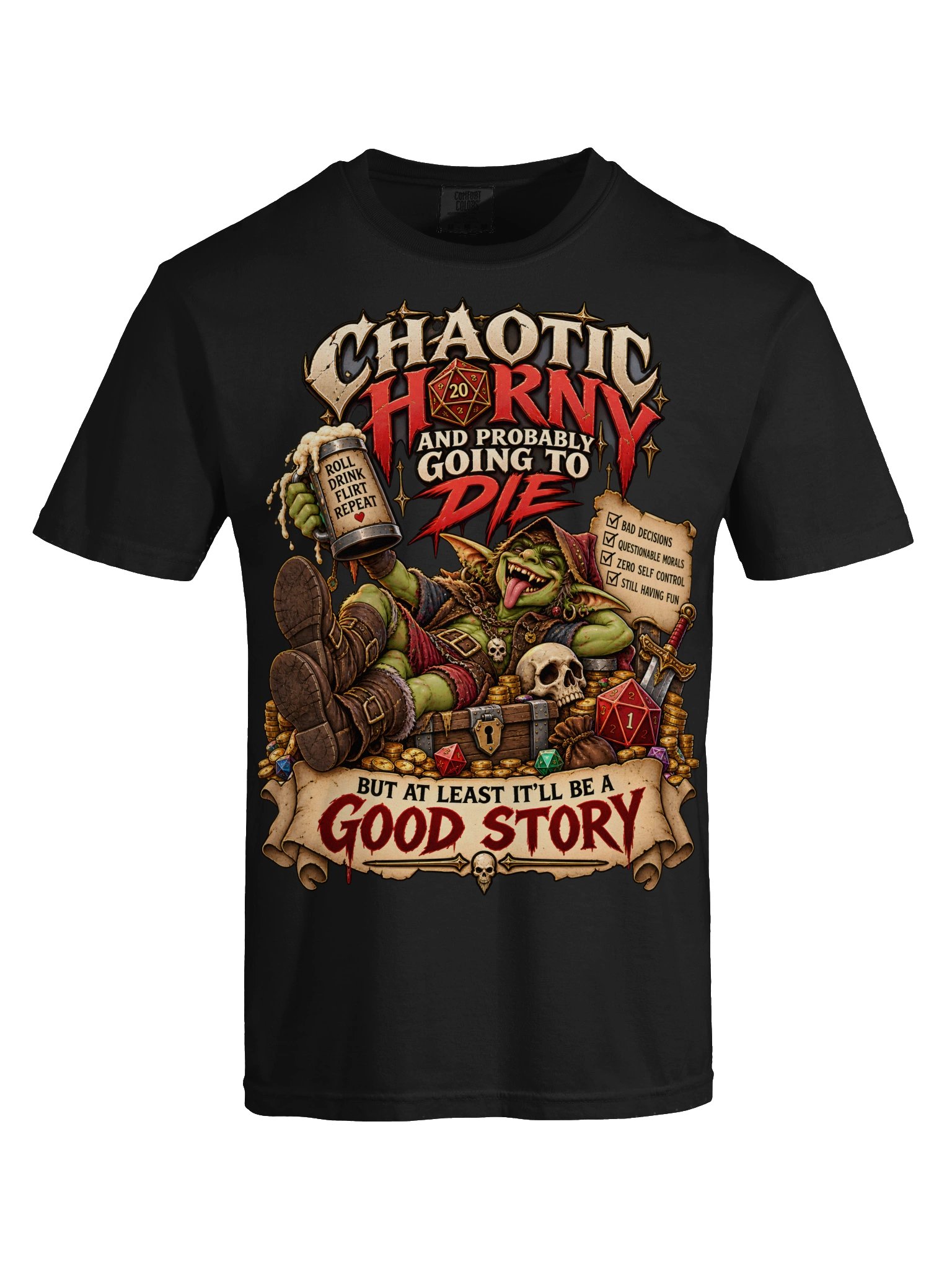 Chaotic Horny Goblin D&D Tee product image (9)