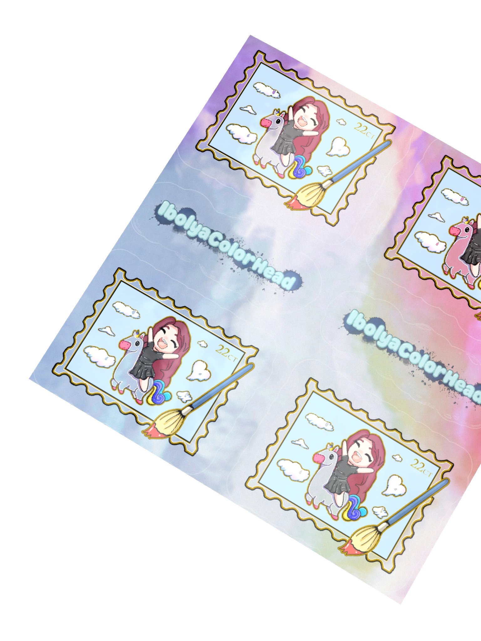 Stamp Holographic Sticker product image (2)