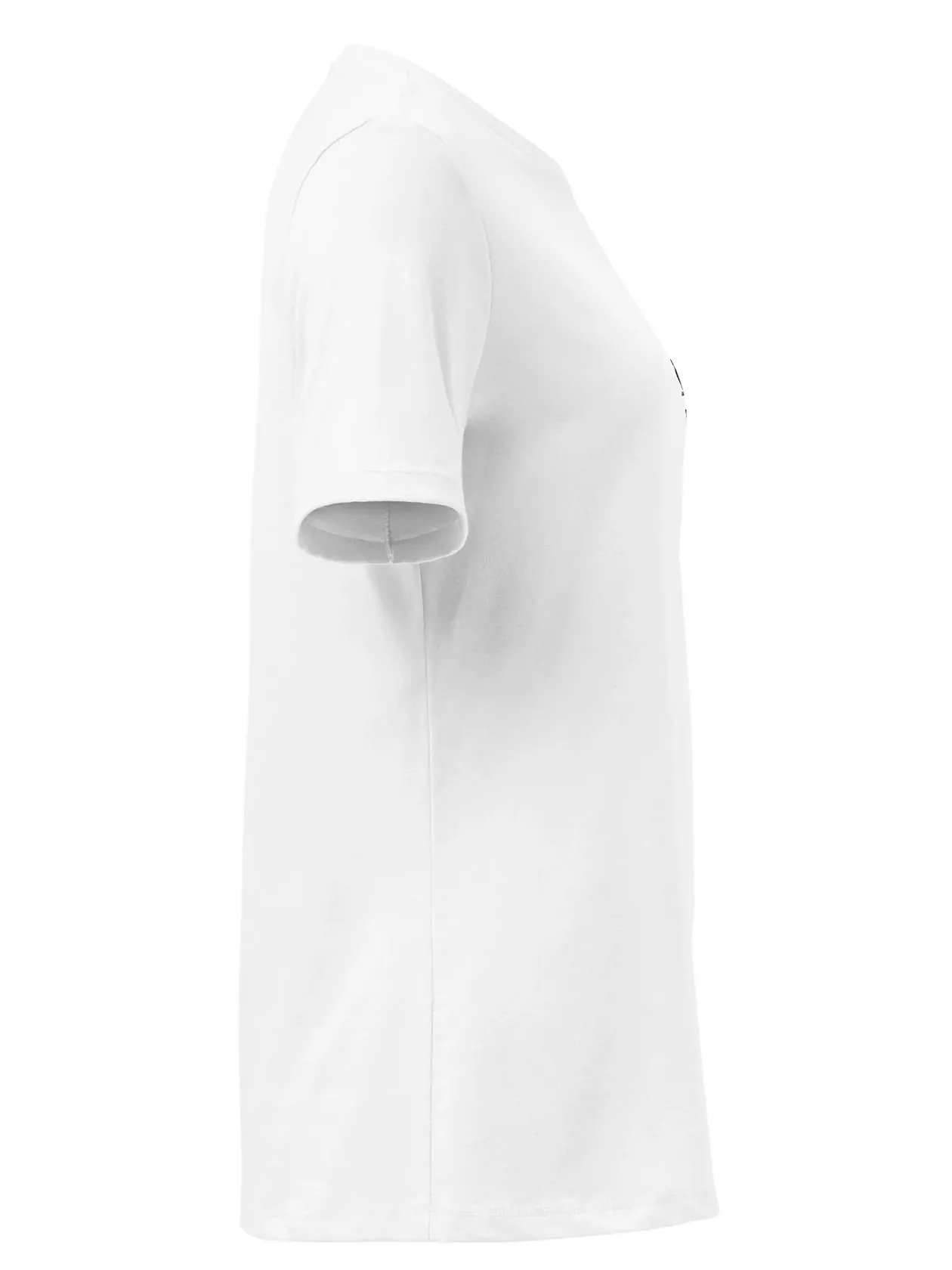 Women’s Relaxed T-Shirt - Embroidered Logo On Front - White product image (2)