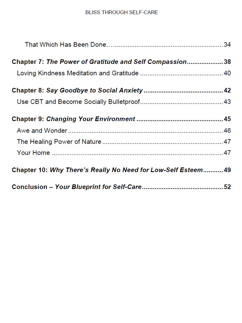 Bliss Through Selfcare eBook product image (3)