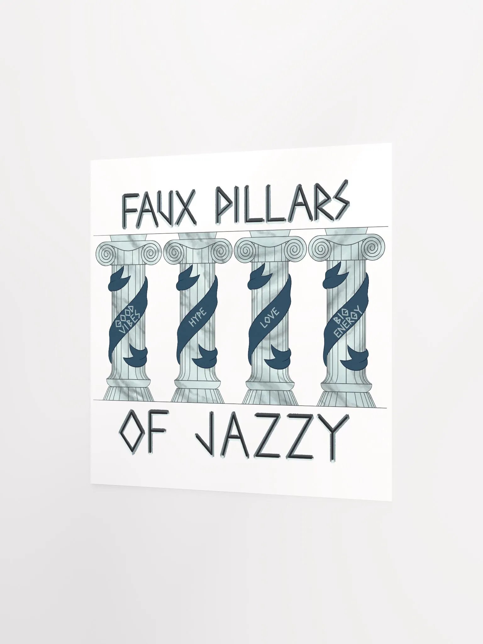 Faux Pillars Illustration Poster product image (7)