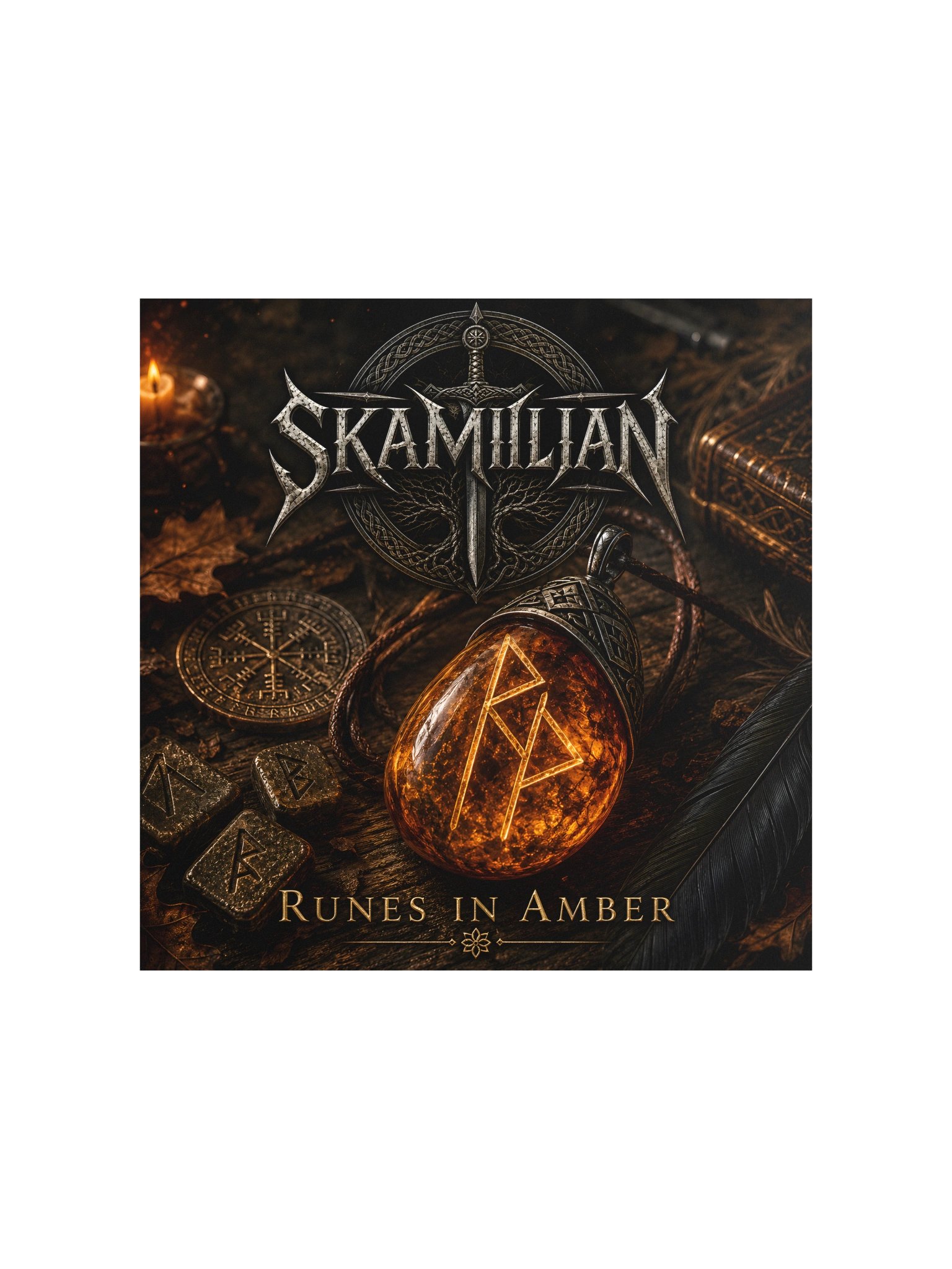 Skamilian Runes in Amber Poster product image (1)