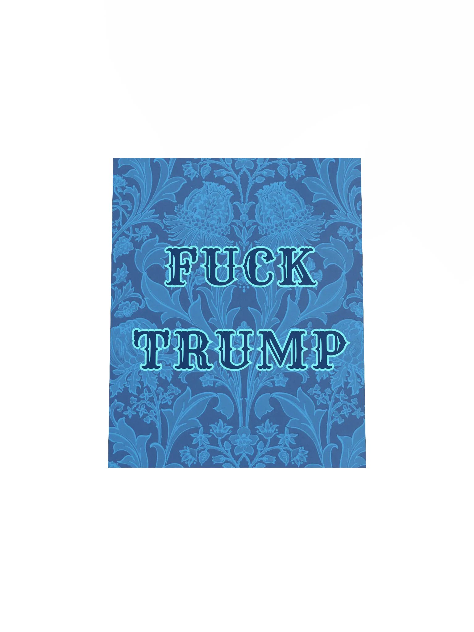 F*ck Trump Blue Vintage Wallpaper Print product image (7)