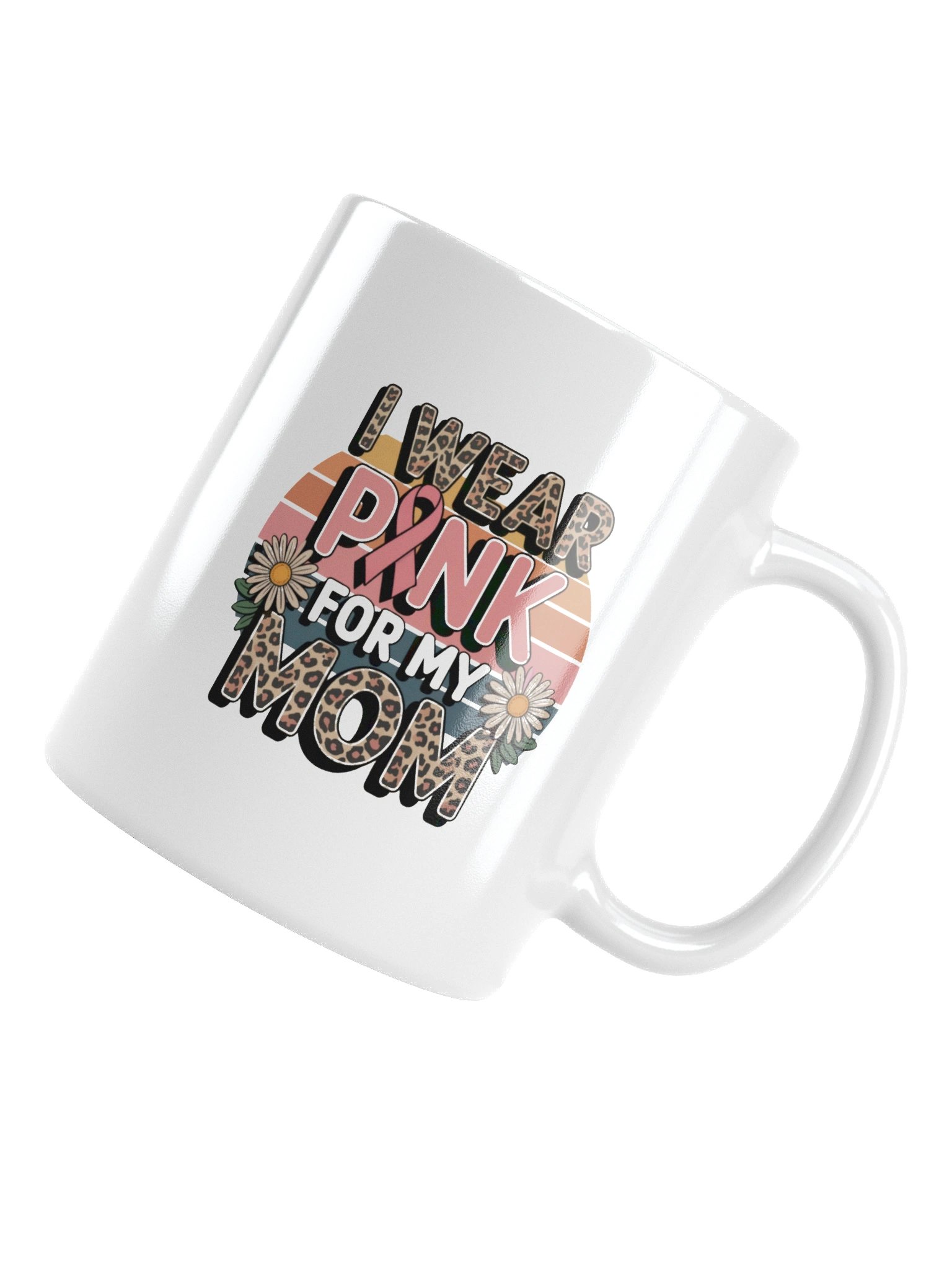 Pink Ribbon Leopard Print Breast Cancer Awareness Mug product image (13)