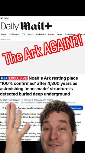 Creationism isn't real science but creationists sure are real grifters.
#science #fake #flood #Noah #ark
By the way, shout ou...
