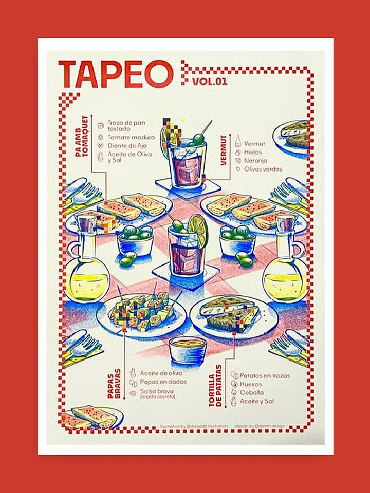 Tapeo Vol 1 - Risograph product image (1)