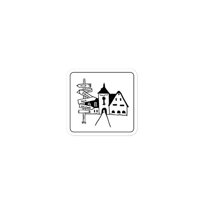 Alle Wege führen nach Waldsee sticker (multiple sizes) product image (1)