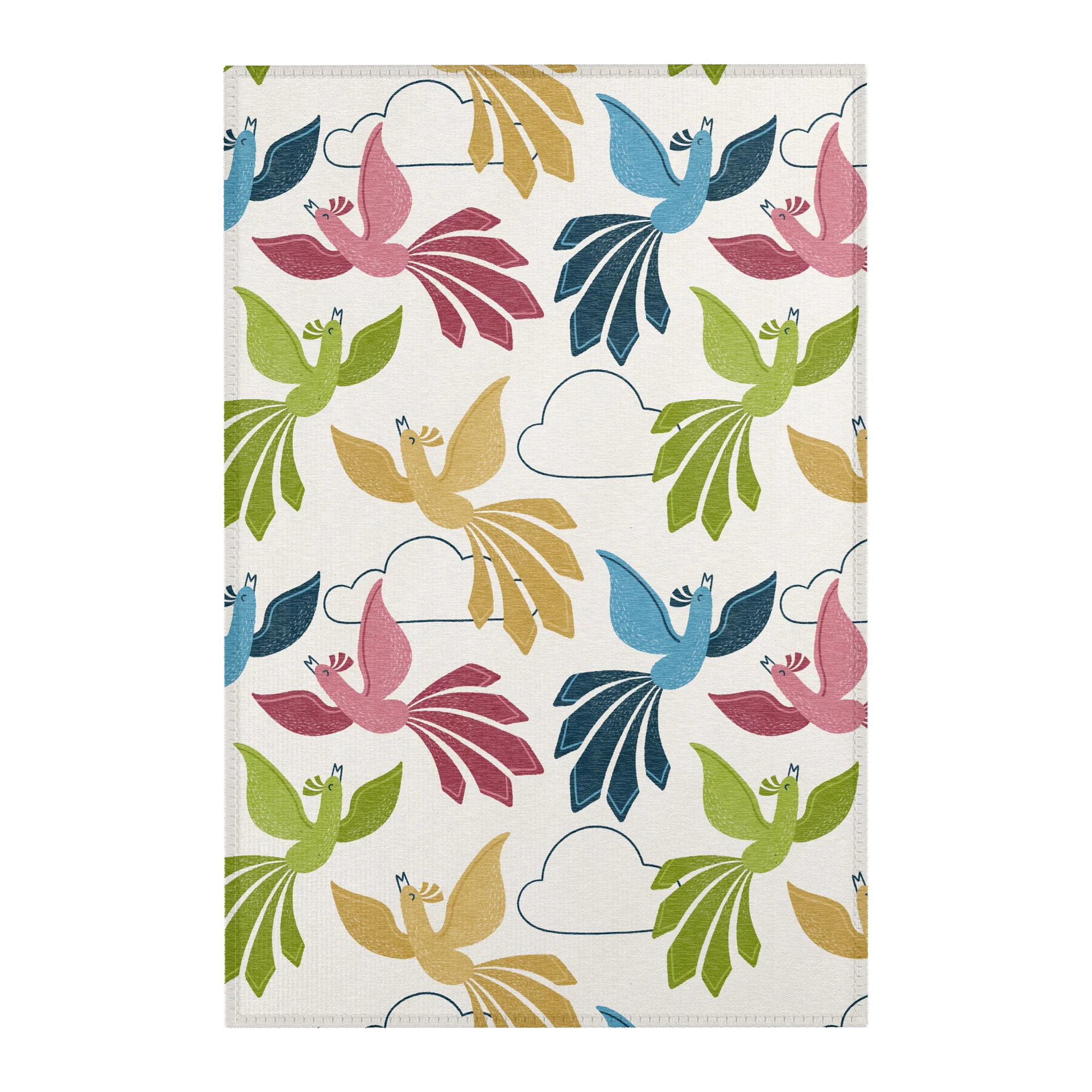 Mid-Century Modern Firebirds Area Rug product image (1)
