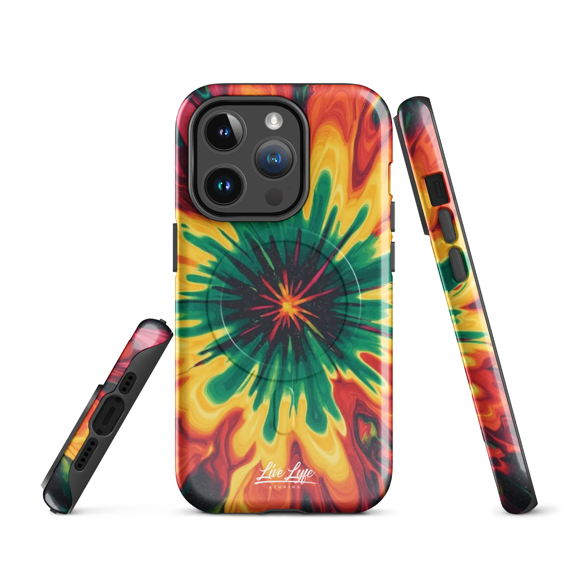 Color Explosion Rasta MagSafe tough case for iPhone product image (1)