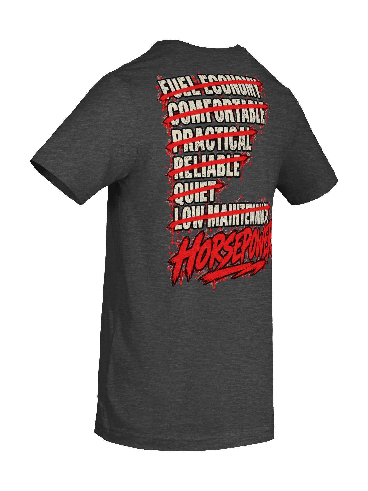 Gettin’ Junk Done Garage — Horsepower Over Everything Tee product image (8)