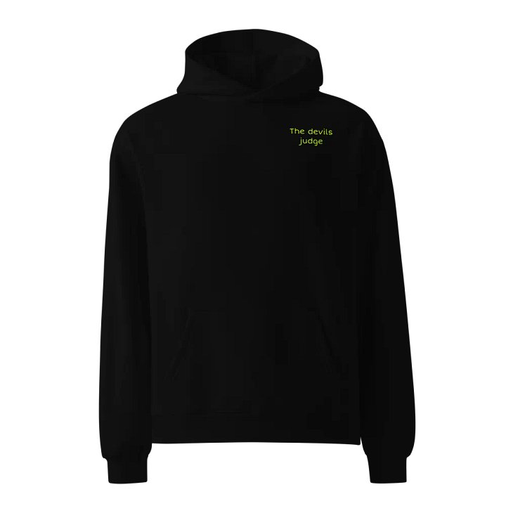black and green the devils judge hoodie product image (1)