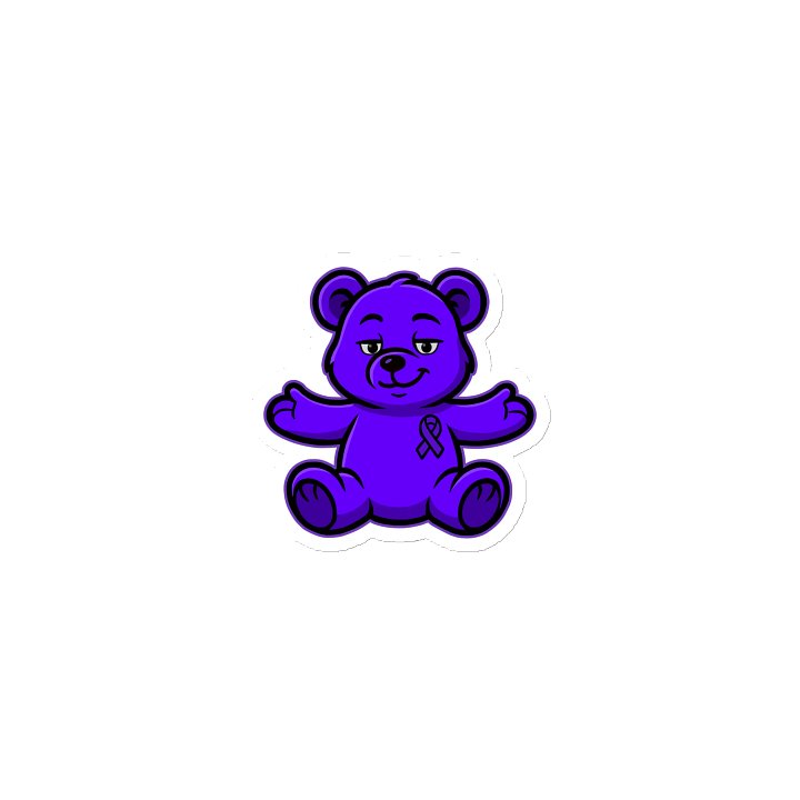 Purple Bear of Sharing Magnet product image (1)