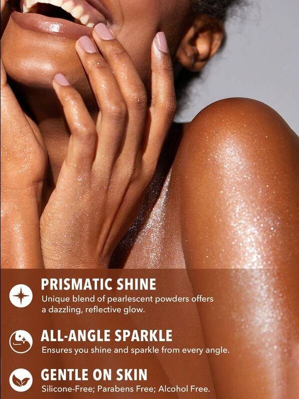 Go Go Glow Highlighting Body Mist-Gold Body Glitter Powder Spray High-Shine Finish Multi-Use Shimmer Glow Highlighter Face Makeup Brand Beauty Makeup Face Paint Cosmetic product image (3)