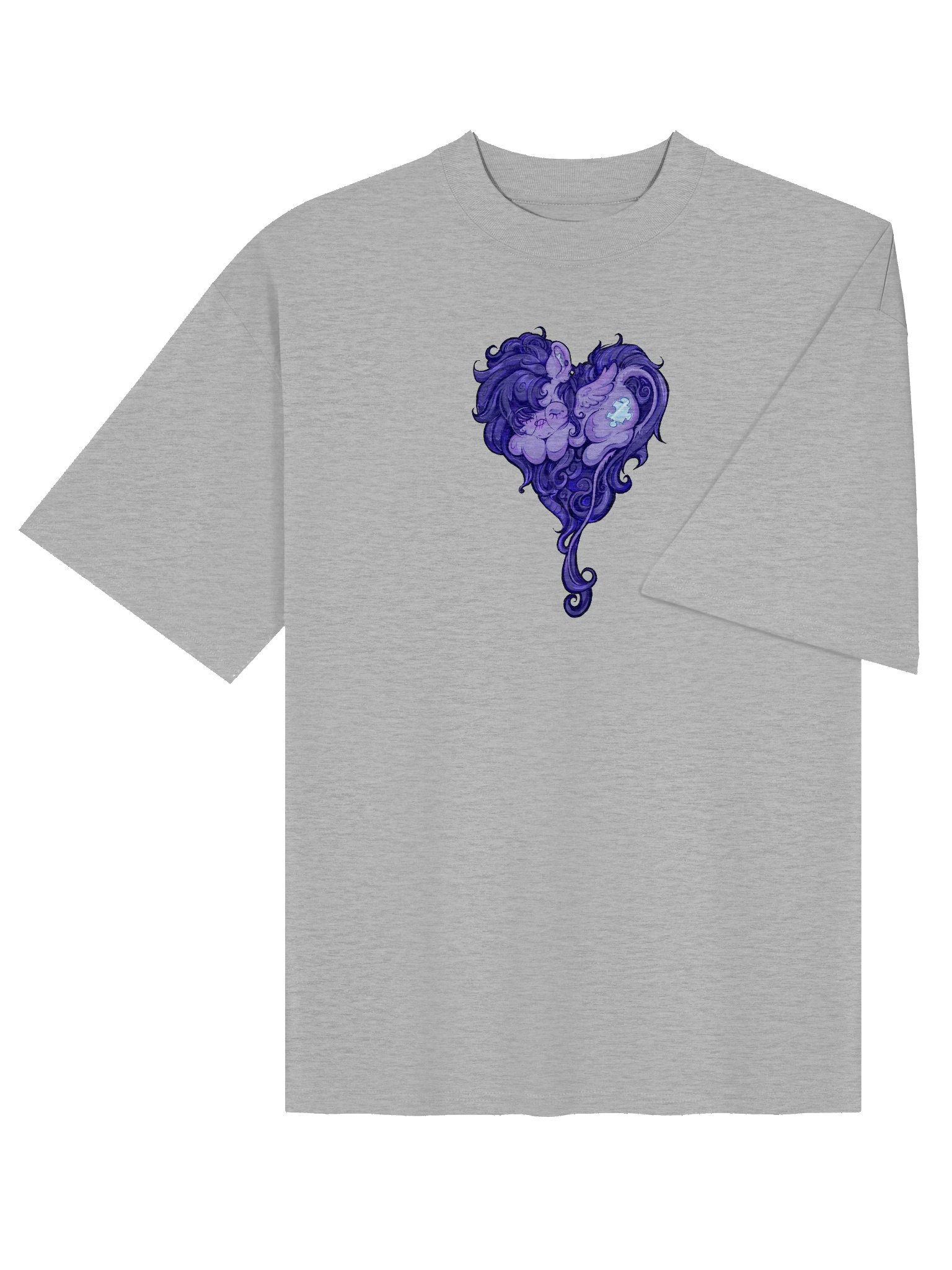 Lulamoon Heart Oversized Shirt product image (16)