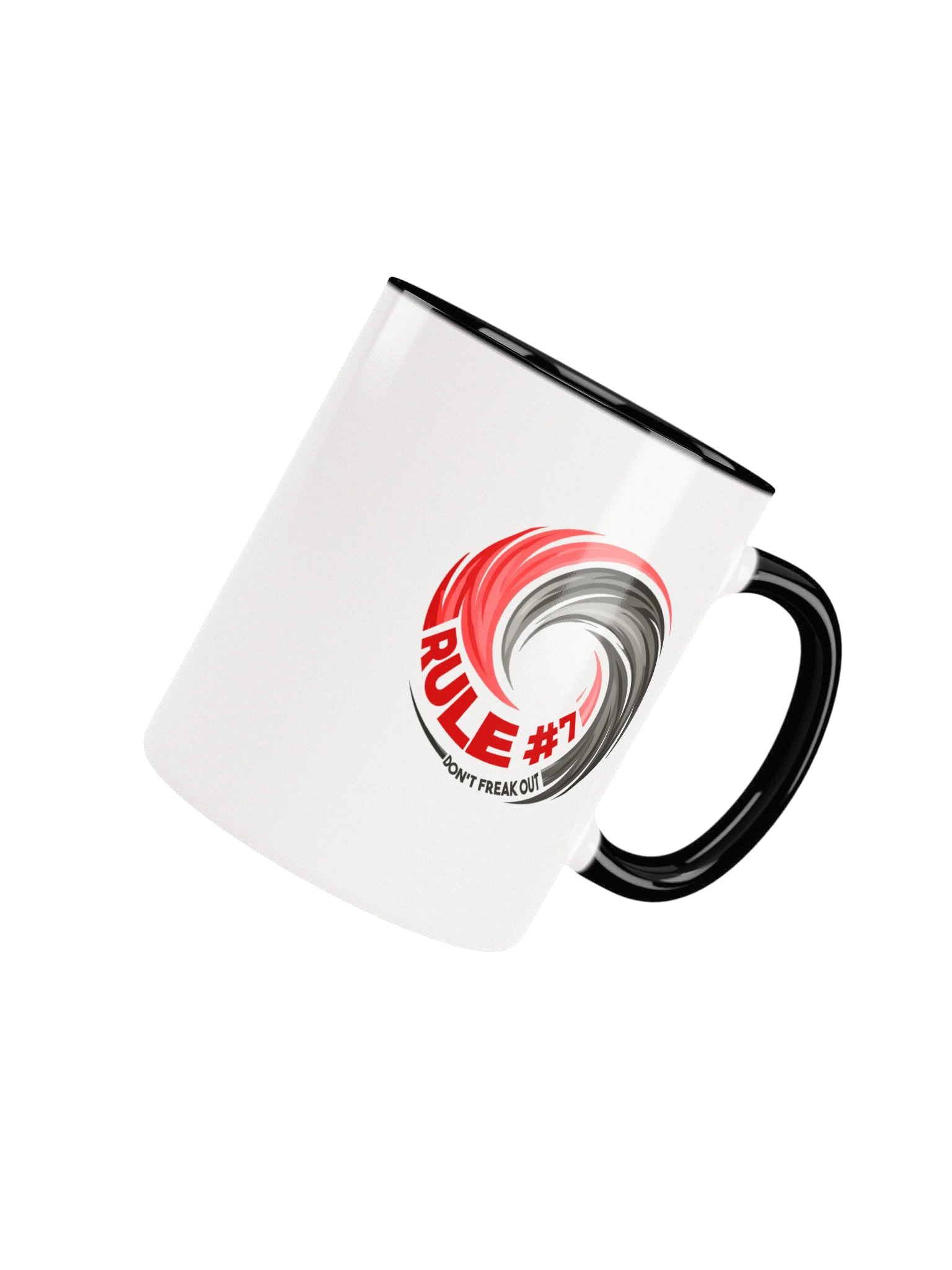 Rule #7 Ceramic Mug Pewter and Red product image (25)