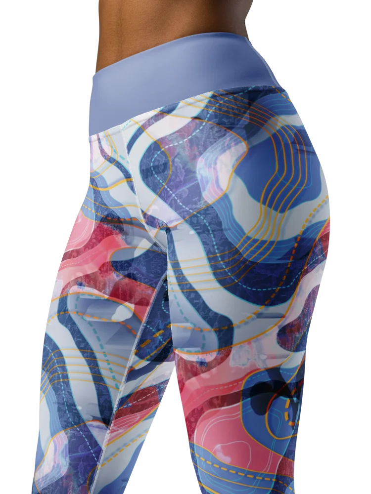 Tectonic map-Yoga Leggings product image (7)