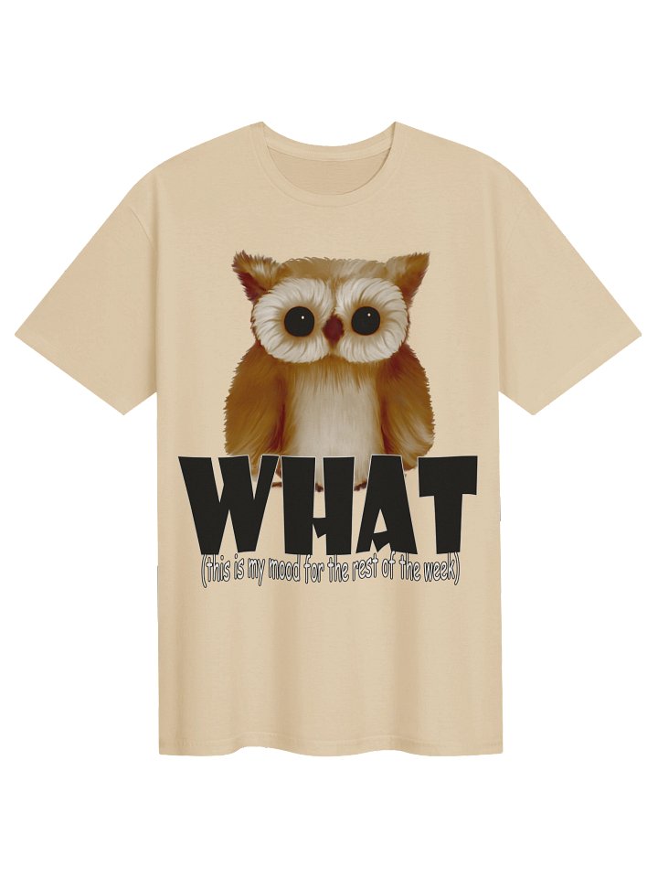 Owl "WHAT" T-Shirt. Unisex Gildan Softstyle T-Shirt product image (1)