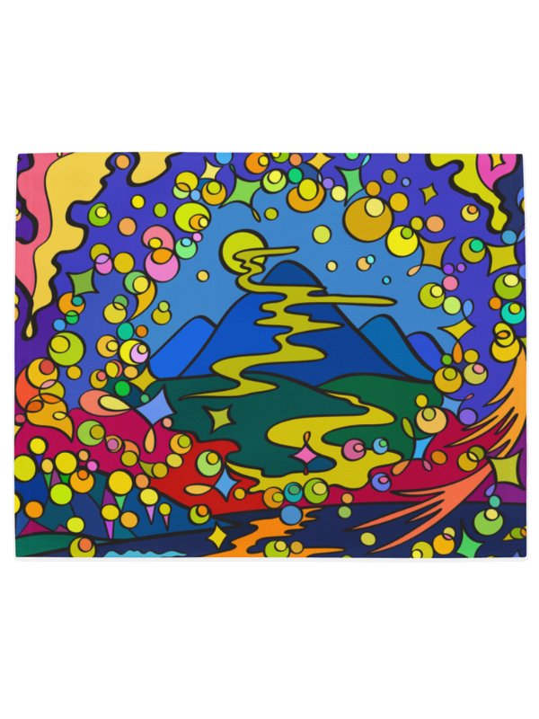 Vibrant Swirls Placemat Set – Colorful Marine Life product image (4)