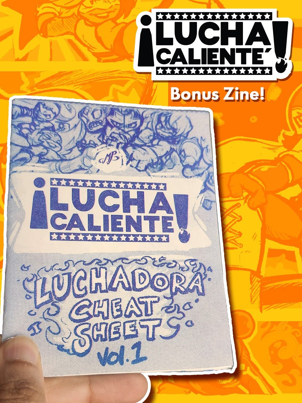 Lucha Calienté - Round 1 Riso Zine product image (5)