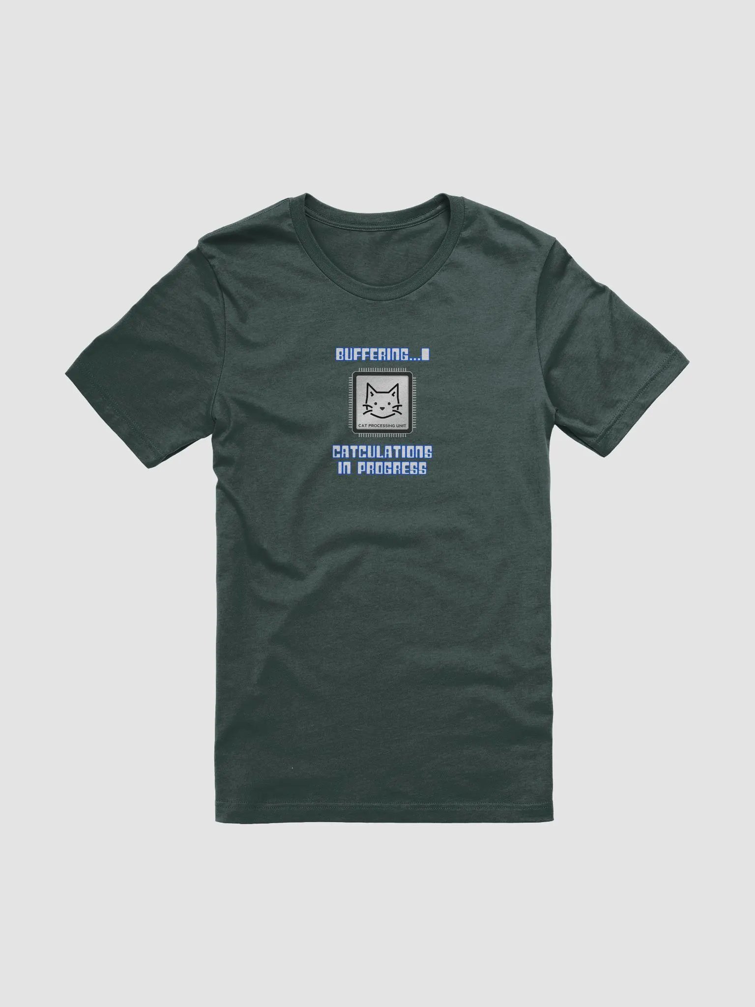 Funny Programmer Cat T-Shirt - Cat Processing Unit Coding Gift for Developers product image (1)