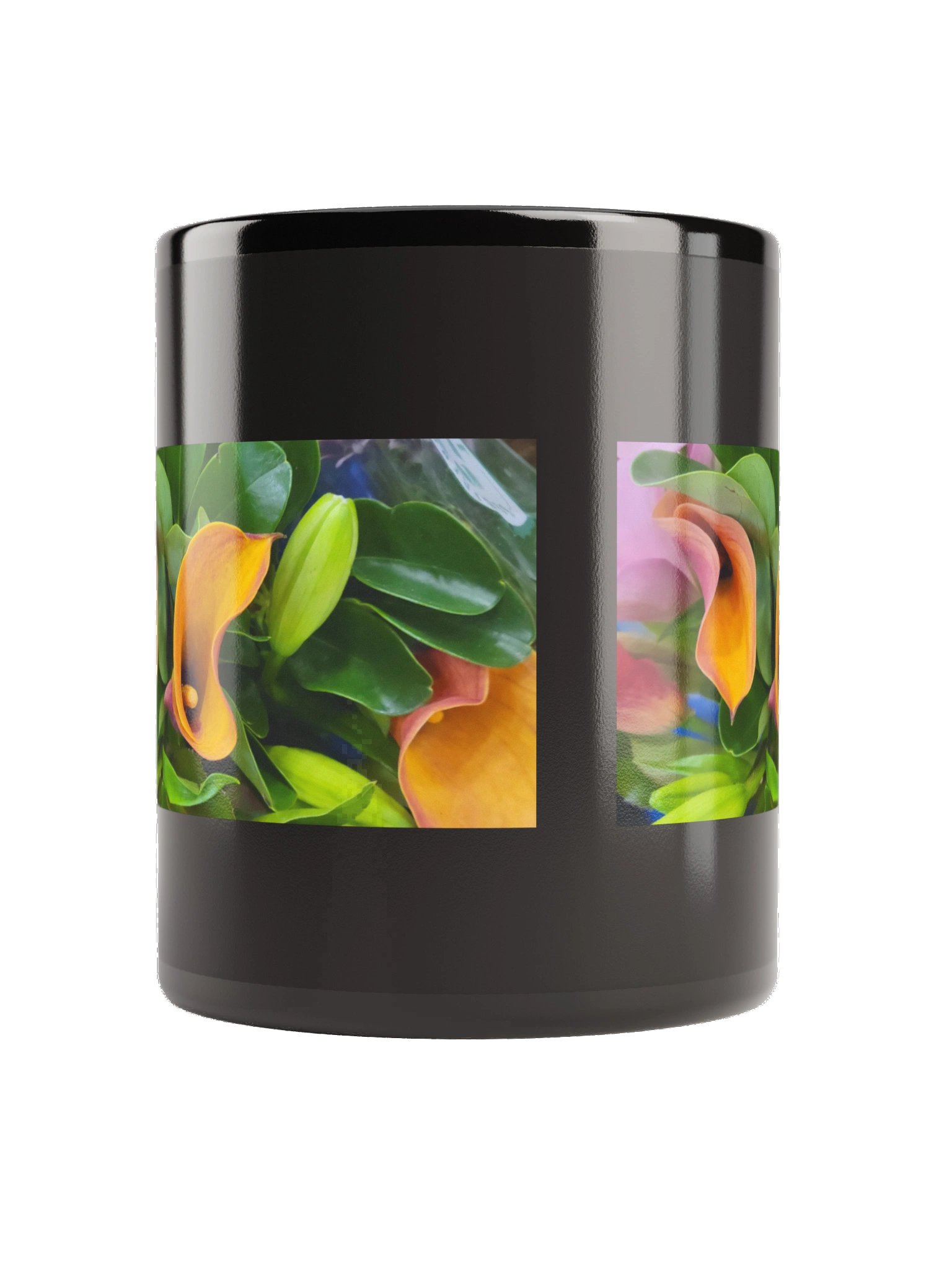 Blooming Calla Lily Black Mug product image (4)