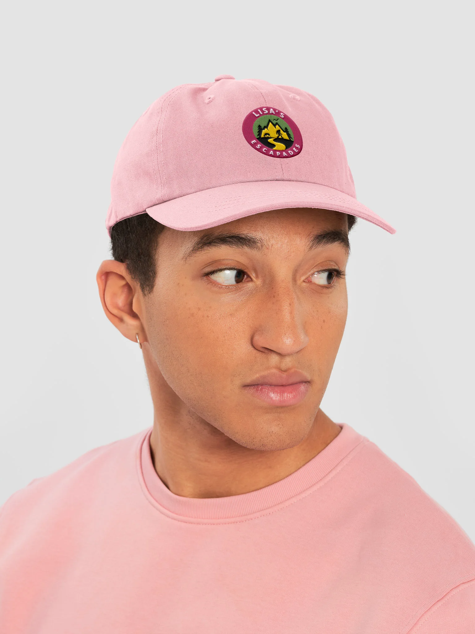 Lisa’s Escapades Pink Logo Bigfoot Dad Hat product image (2)