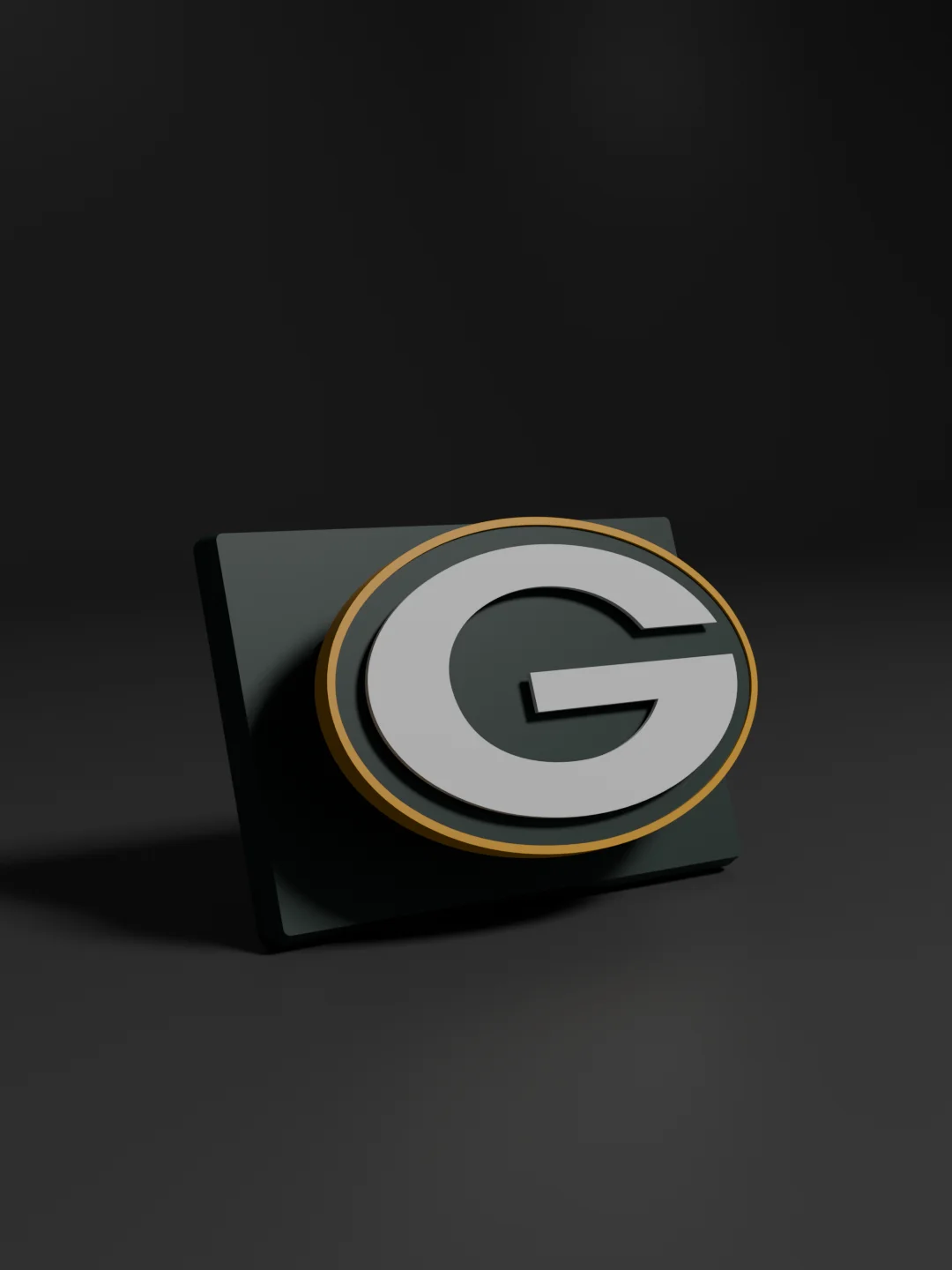 Green Bay Packers 3D Printed Floating Logo Sign (Digital File Only) product image (1)