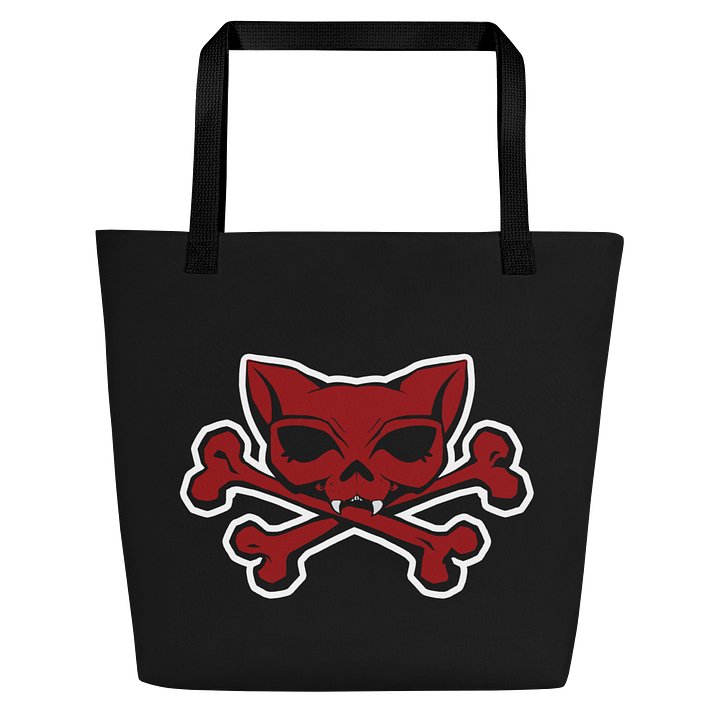 Red Kat Skull + My Politics Tote product image (1)