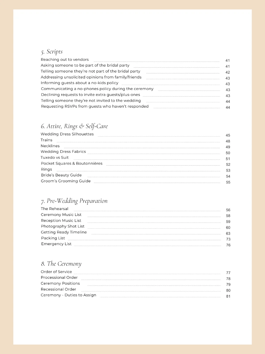 The Christian Wedding Guide (Digital PDF) & Google Sheet Planner product image (4)