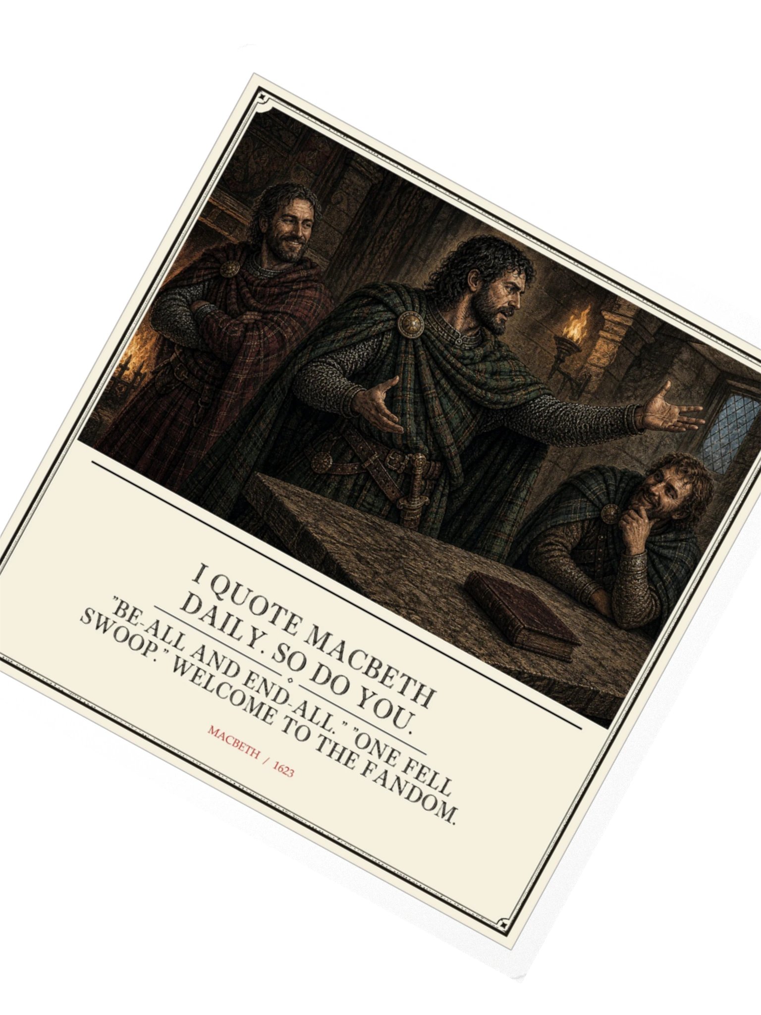 Quote Macbeth Daily -- Macbeth Sticker product image (2)