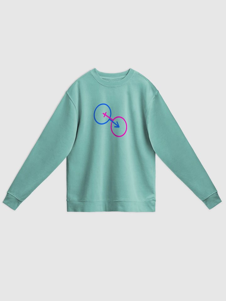 Male & Female Natural Love Pigment Dyed Sweatshirt product image (1)
