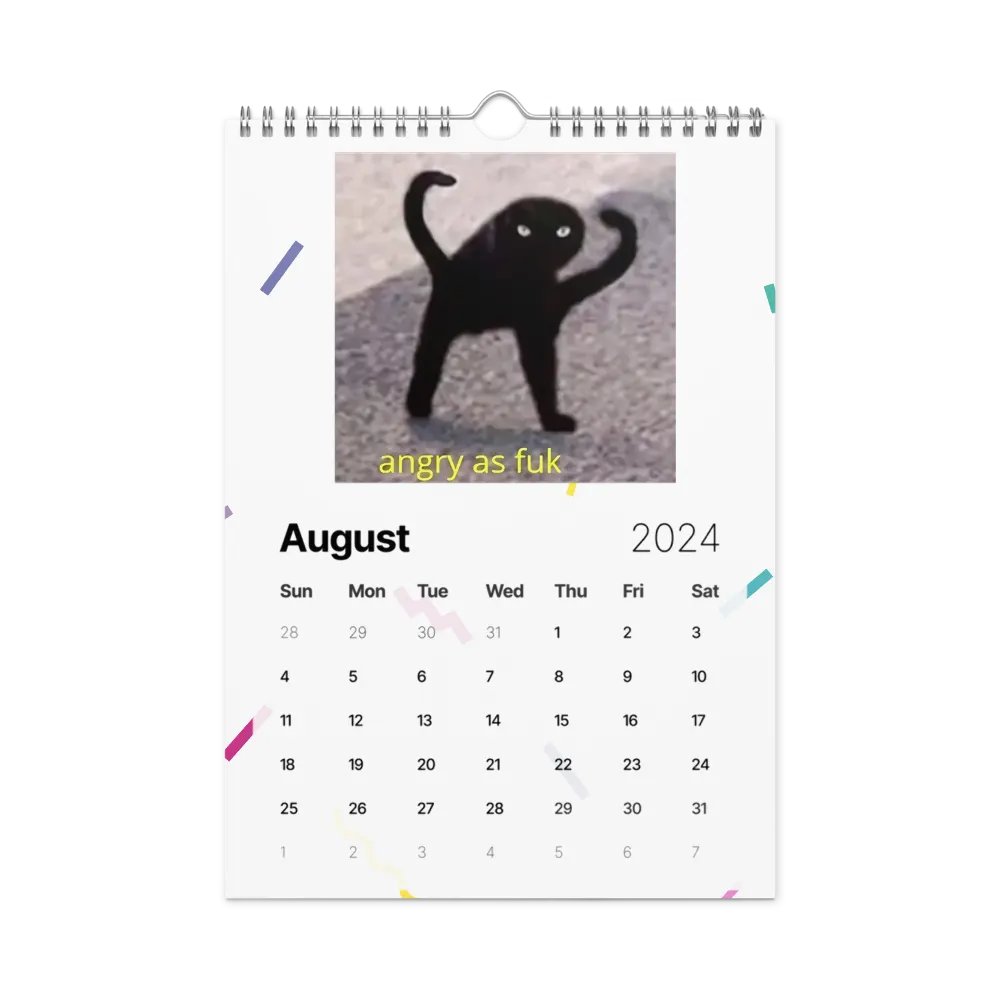 Wall Calendar (2024): Meme Cats product image (4)