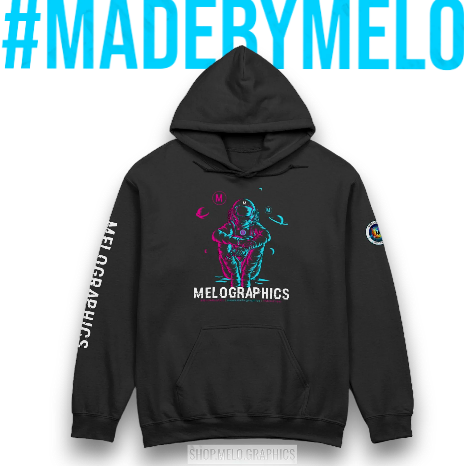 #MeloCrew Vibes: Duotone - Premium Hoodie | #MadeByMELO product image (6)