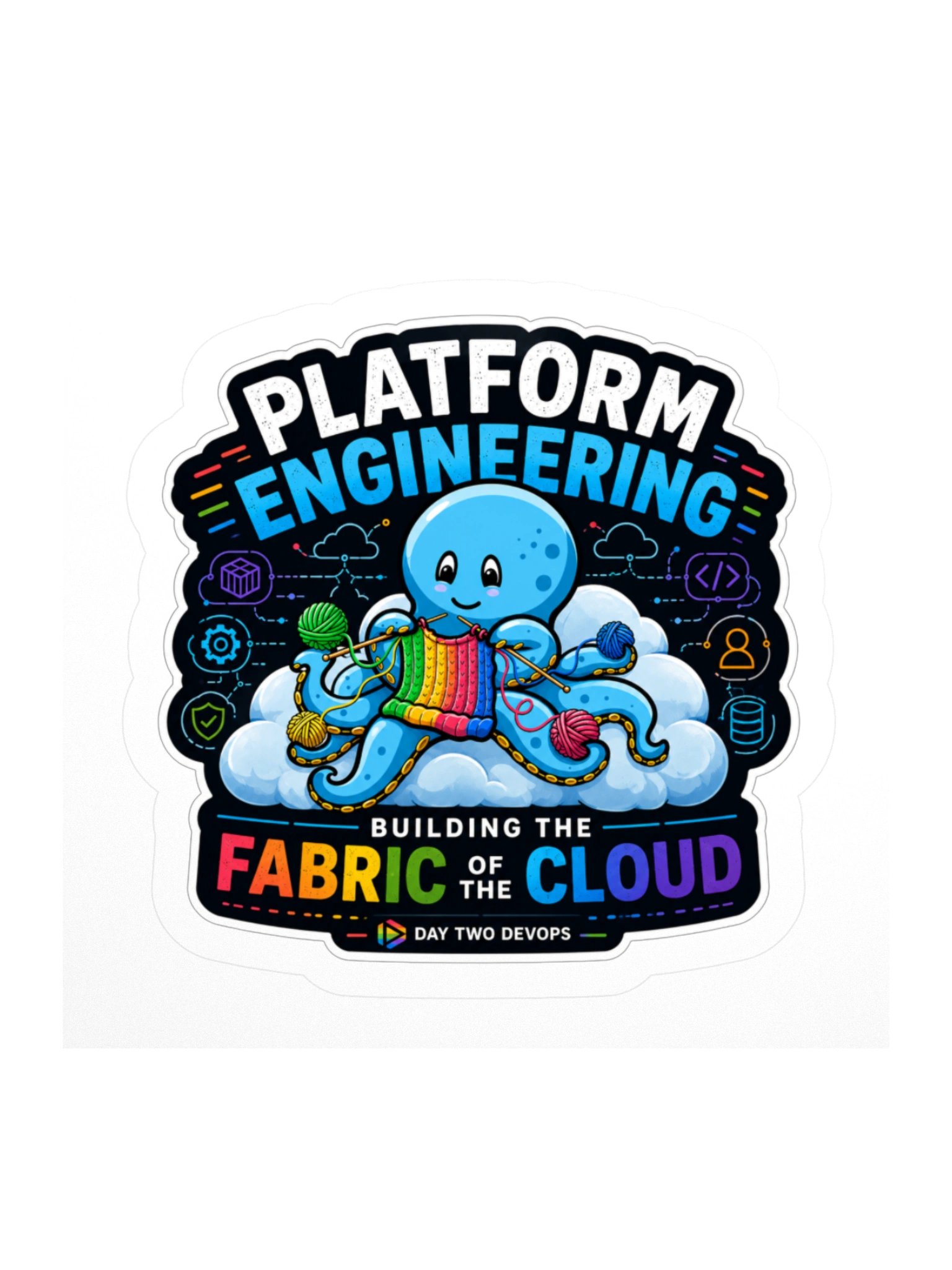 Platform Engineering Octopus Cloud Sticker product image (2)