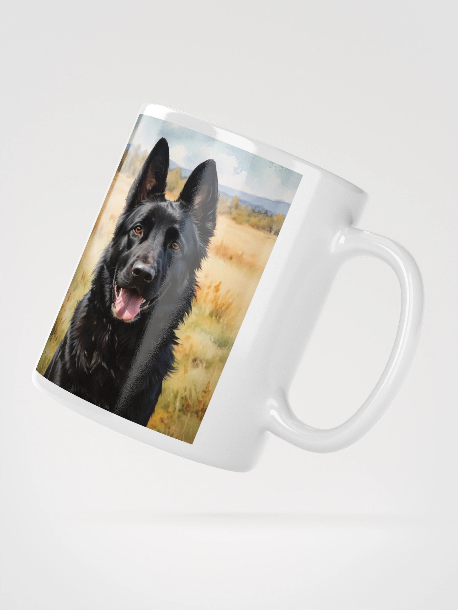 Black German Shepherd | Dog Coffee Mug product image (5)