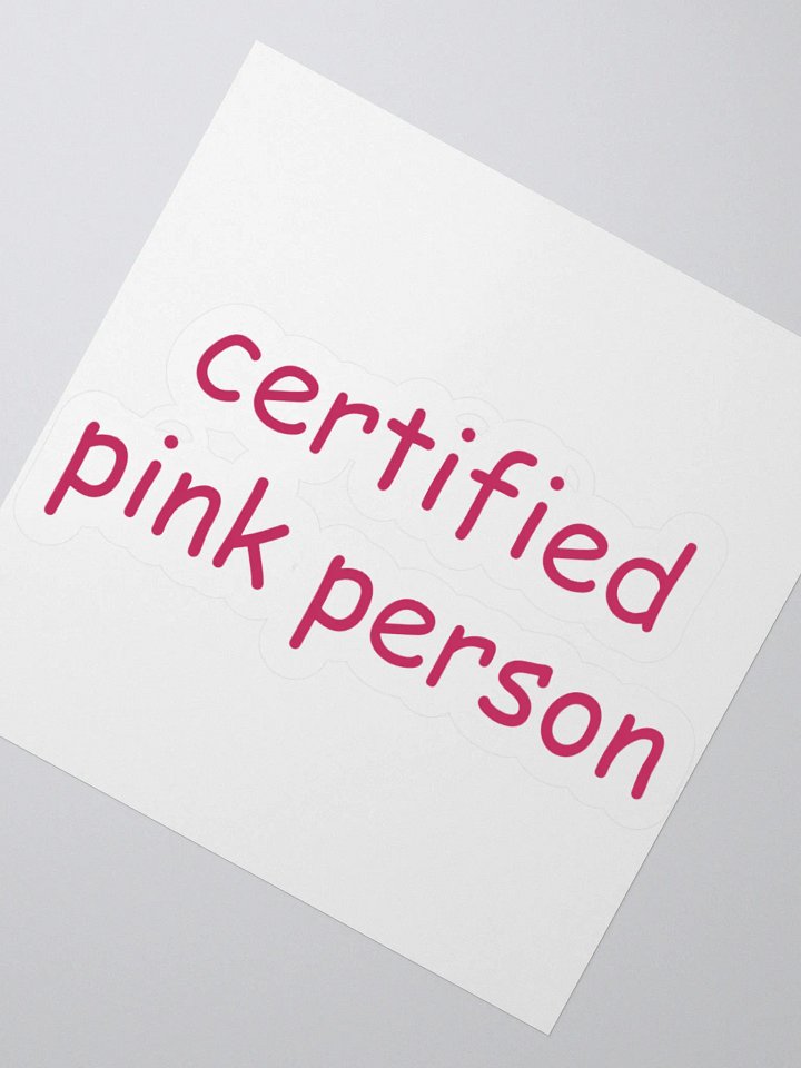 Certified Pink Person Sticker product image (3)