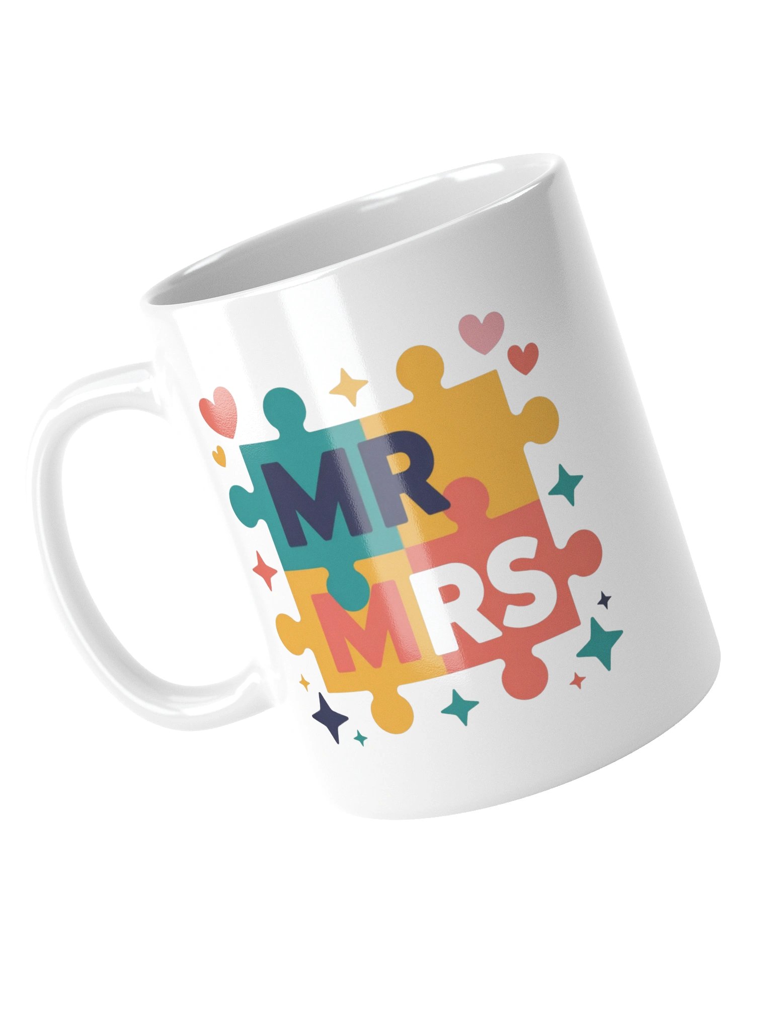 Mr & Mrs Puzzle Piece Love Coffee Mug product image (13)