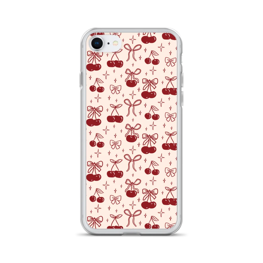 Maroon Cherry Bow Clear Case for iPhone® product image (28)
